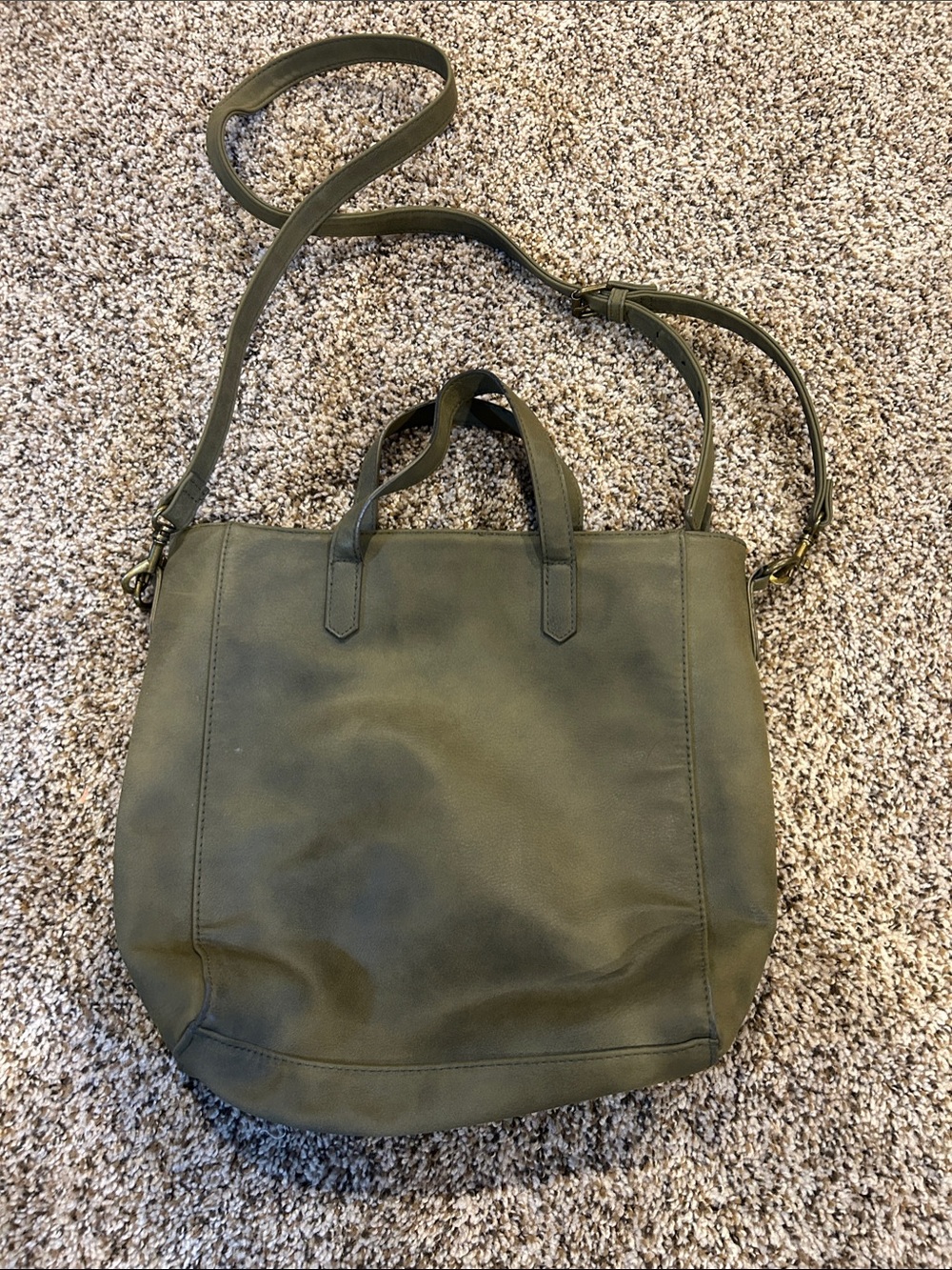Universal Thread Olive Green Convertible Shoulder Tote